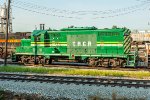 CBGR 2510, Council Bluffs Railway ex HBRY 2510, ex CNW 1637 at the IAIS shop service tracks